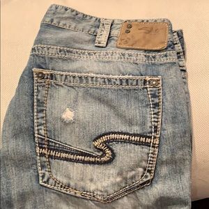 Men’s Silver Jeans Nash Straight like New